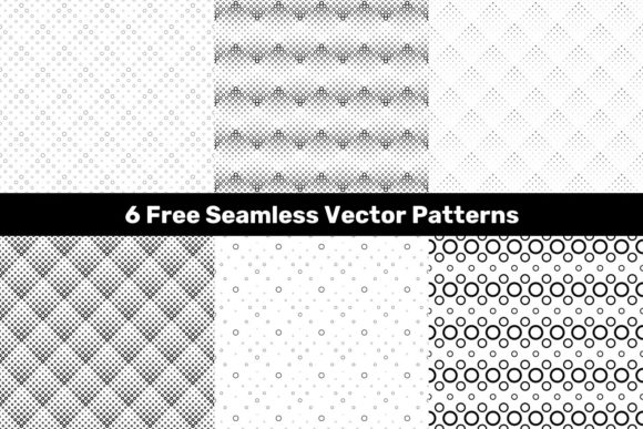 6 Free Seamless Vector Circle Patterns