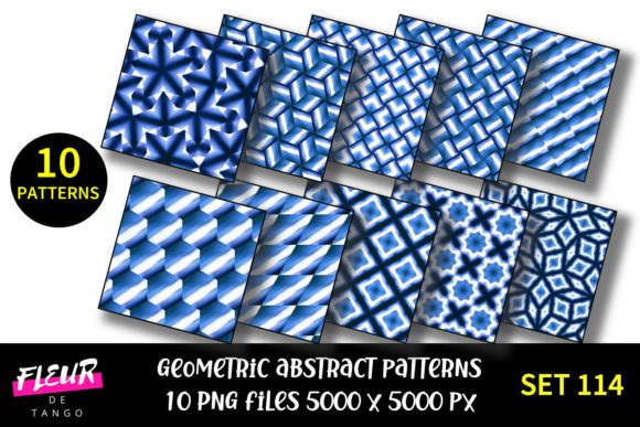 Geometric Patterns Digital Paper Set 114: A Versatile Tool for Modern Creatives