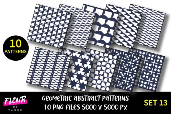Geometric Patterns Digital Paper Set 13