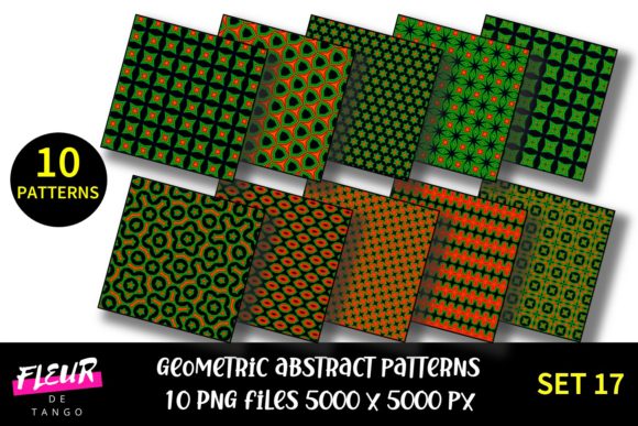 Geometric Patterns Digital Paper Set 17: A Versatile Resource for Creative Professionals