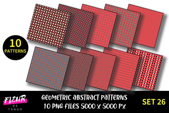 Geometric Patterns Digital Paper Set 26: A Versatile Tool for Creative Workflows