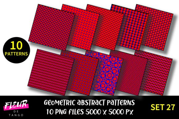 Geometric Patterns Digital Paper Set 27: A Versatile Resource for Creative Projects