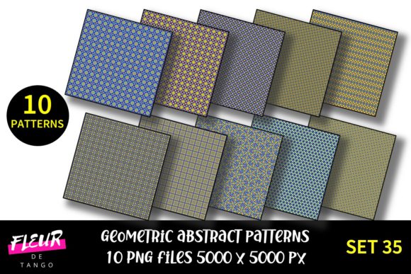 Geometric Patterns Digital Paper Set 35: A Creative Resource for Every Designer