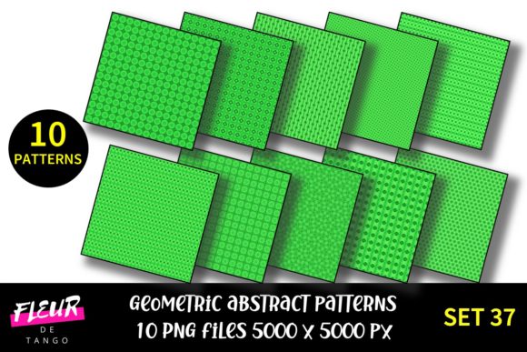 Geometric Patterns Digital Paper Set 37: A Versatile Resource for Creative Projects