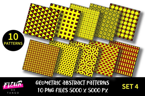 Geometric Patterns Digital Paper Set 4