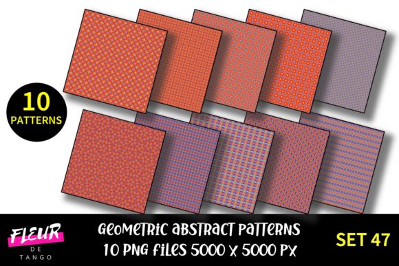 Geometric Patterns Digital Paper Set 47: A Versatile Design Resource for Every Project