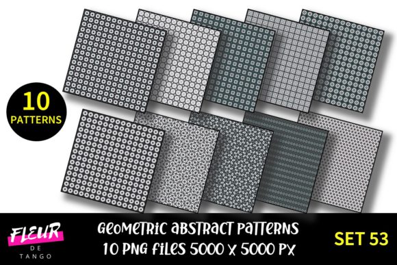 Geometric Patterns Digital Paper Set 53: A Versatile Resource for Every Creative Need