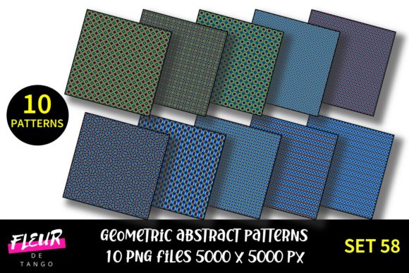 Geometric Patterns Digital Paper Set 58: A Creative Resource for Every Designer
