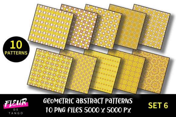 Geometric Patterns Digital Paper Set 6: A Versatile Resource for Creative Projects