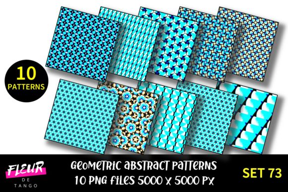 Geometric Patterns Digital Paper Set 73: A Versatile Resource for Creative Projects