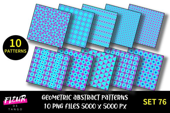 Geometric Patterns Digital Paper Set 76: A Versatile Tool for Creative Workflows