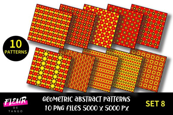Geometric Patterns Digital Paper Set 8