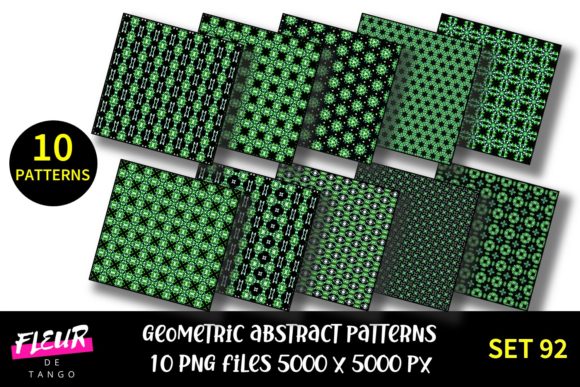 Geometric Patterns Digital Paper Set 92: A Creative Resource for Every Project