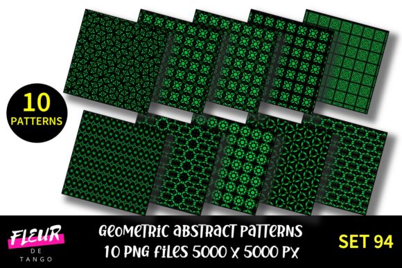 Geometric Patterns Digital Paper Set 94: A Versatile Resource for Modern Creatives