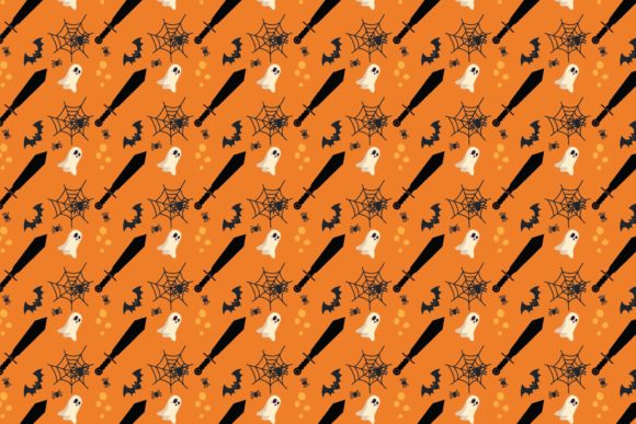 Halloween Patterns Icon-218: A Versatile Resource for Digital and Print Design